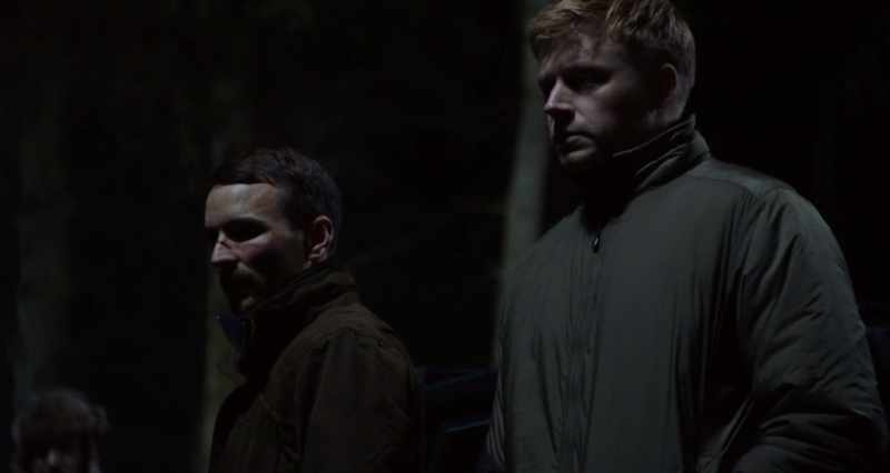 Three groups. Grant, Angus, you two, take the right-hand path