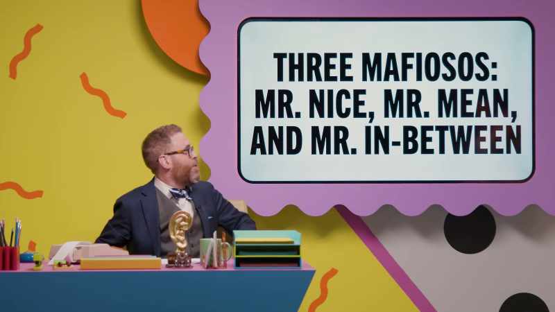 Three mafiosos, Mr. Nice, Mr. Mean