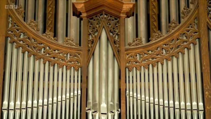 Three octaves down and he's using the longest pipe at his disposal