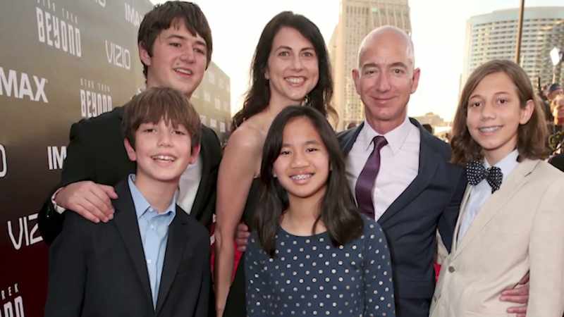 Three sons and a daughter they adopted from China