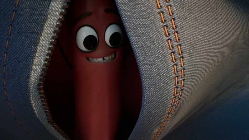 Through his ass