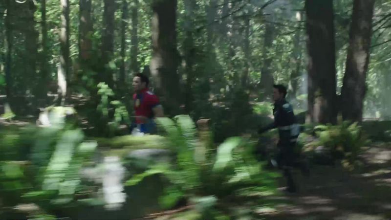 Through the trees! Through the trees!