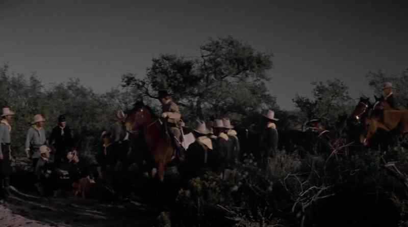 Throw that deserter over the horse. Bring him in