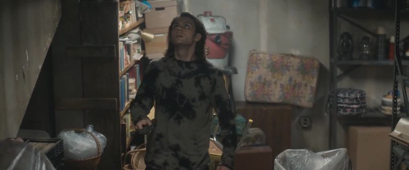 [thudding footsteps overhead]