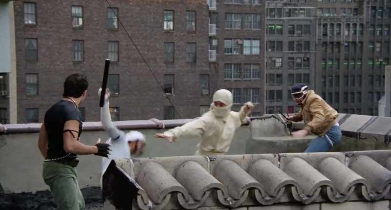 (thugs grunt and moan in pain)