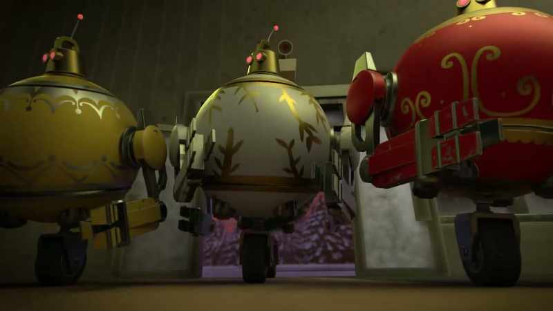 [thumping] -Orna-bots are programmed