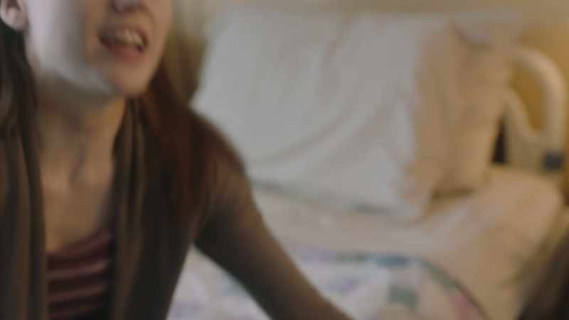 (Thumps on bed)