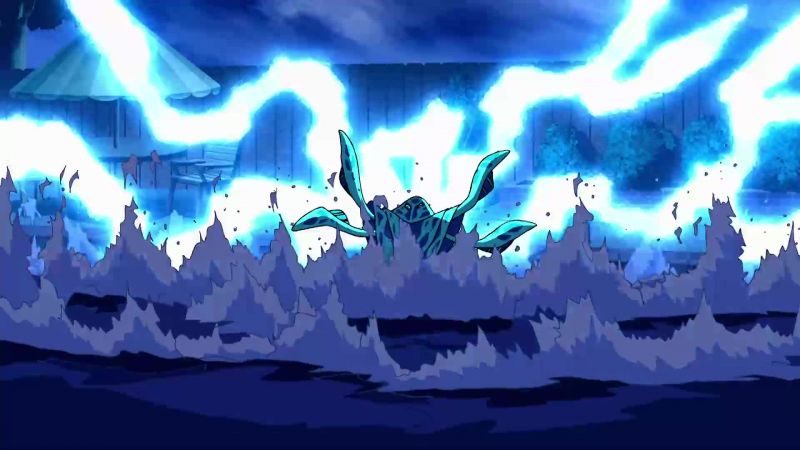 [ THUNDER CRASHES ] [ ELECTRICITY CRACKLING ]