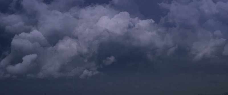 (THUNDER RUMBLES, RAINING)