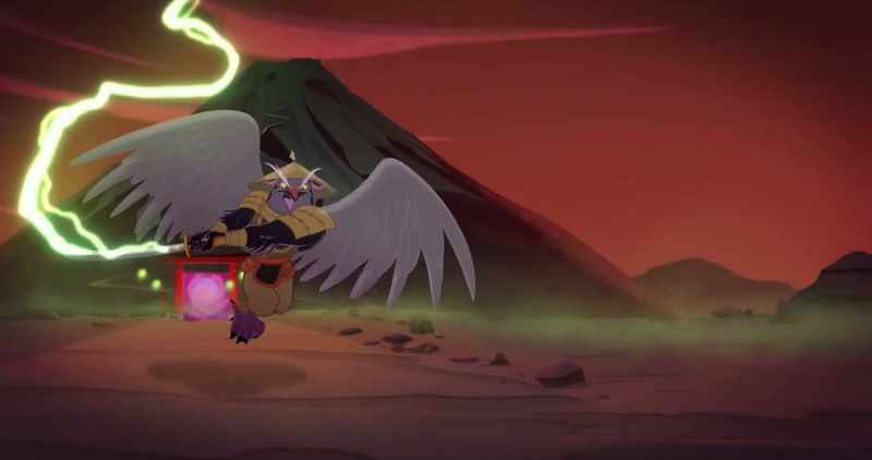 (thunder rumbling) -(loud chirping)