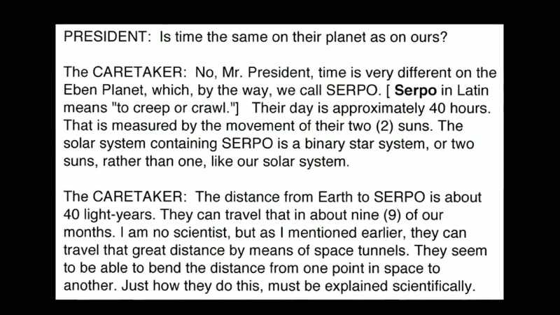 Time is very different on the EBEN planet, which, by the way