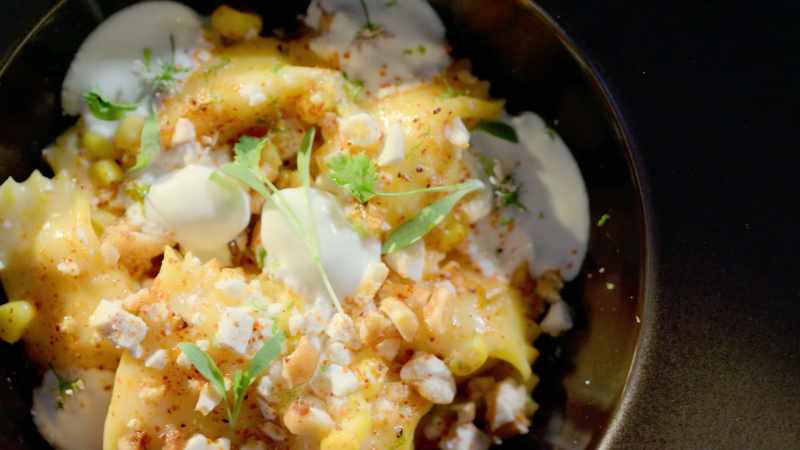 [Timothy] Darren and I made a street corn agnolotti