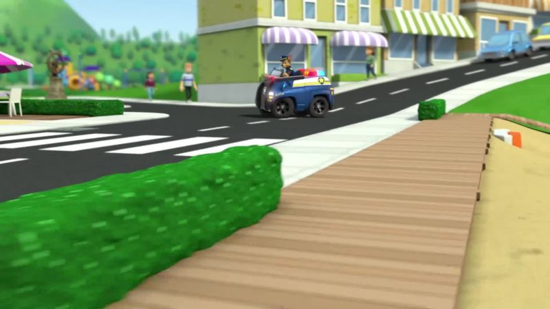 (Tires screeching)