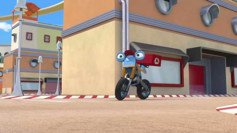 (tires screeching)