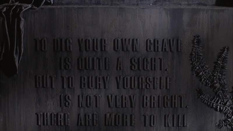 To dig your own grave is quite a sight