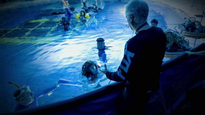 To get prepared, the actors had to learn to free dive