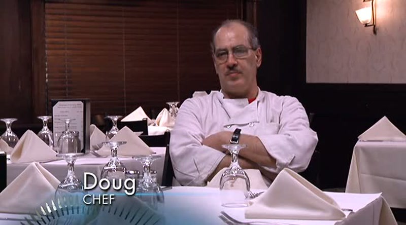 To have another chef in my face about my kitchen