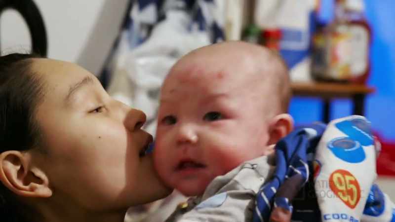 To have my grandson here and both my boys and my husband