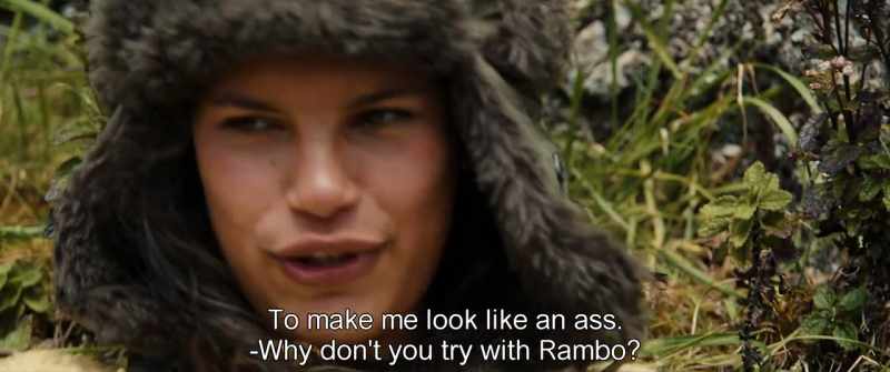 To make me look like an ass. -Why don't you try with Rambo?