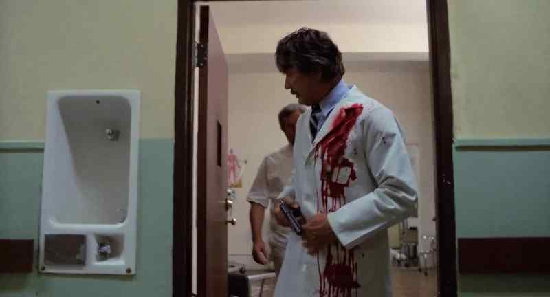 To open the door, you punch out