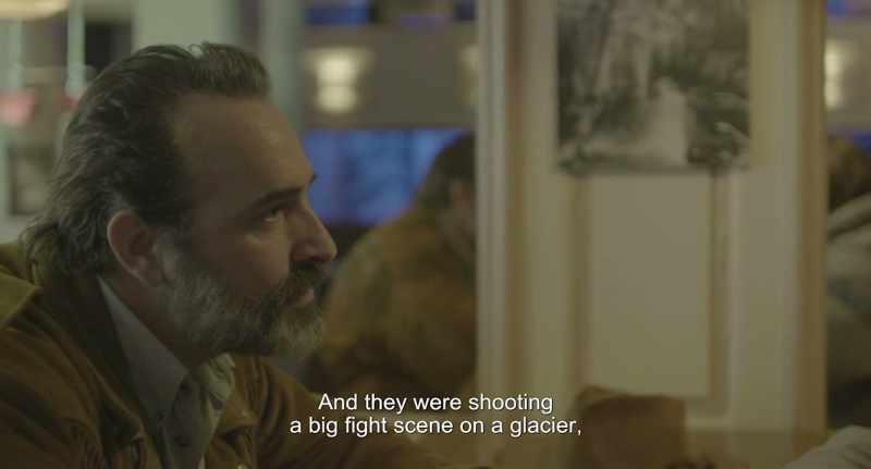 To shoot a fight scene on a glacier
