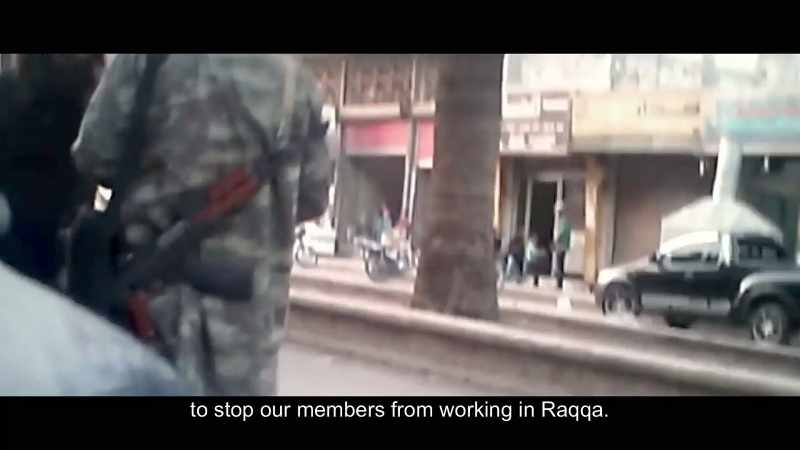 to stop our members from working in Raqqa