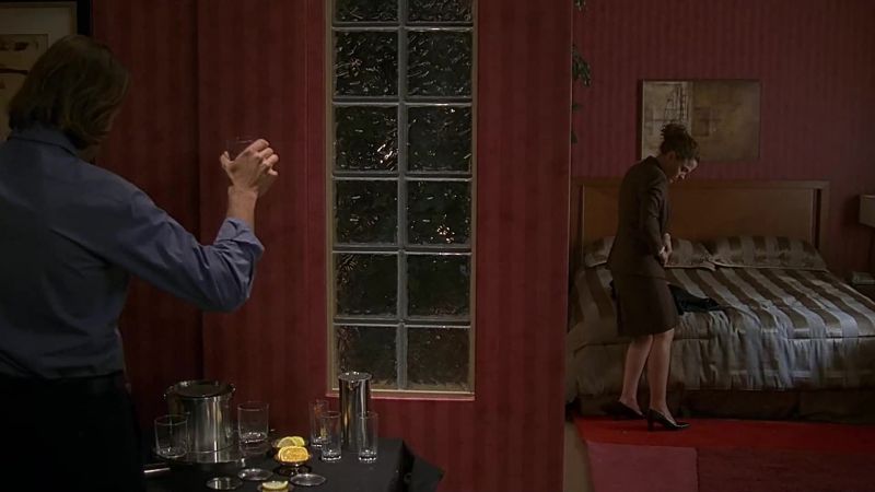 To the future. - She's put it in her coat