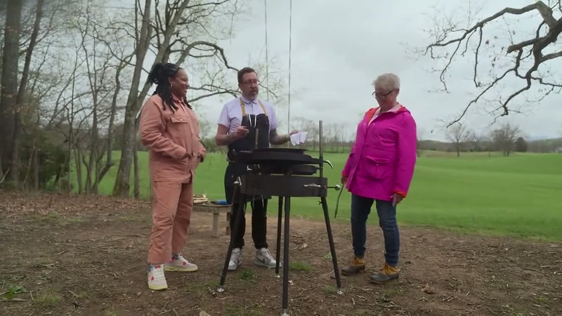 to throw together backyard grass salad