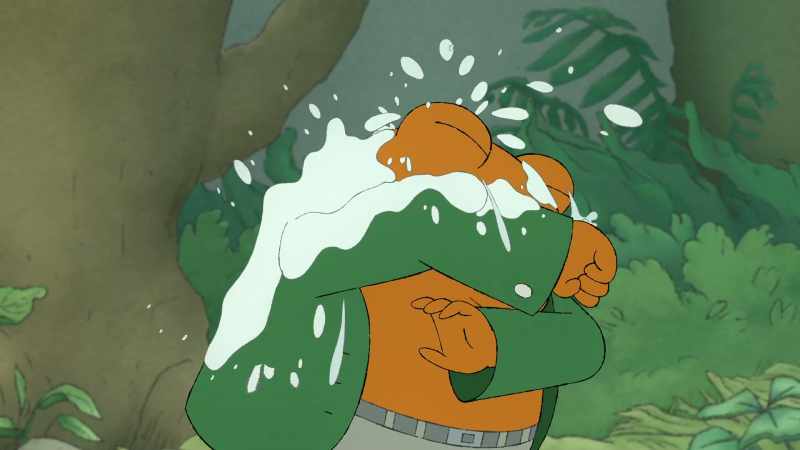 [Toad grunting, whimpers]
