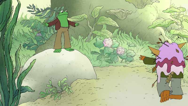 Toad! I am here!-Frog! I cannot see anything!