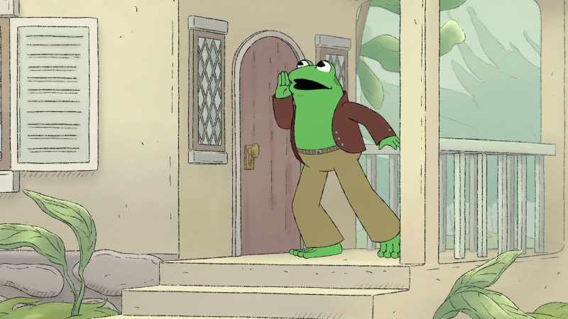 [Toad screams] Frog, help! -[objects clattering]