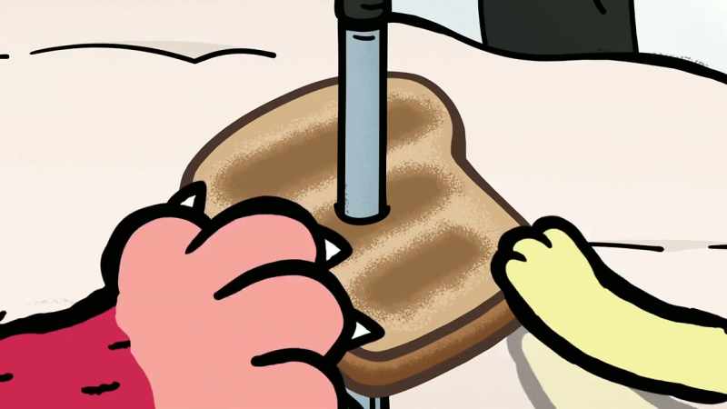 [toast crunches]