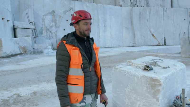Today, quarry manager, Alessandro Figaia, has a big order to fulfill