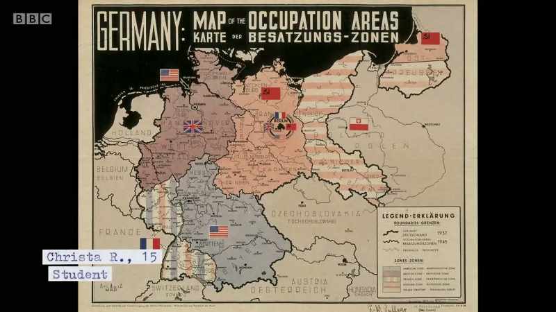 Today, the papers show how Germany will be divided