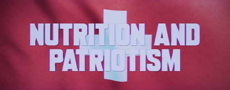 Today's topic: Nutrition and patriotism