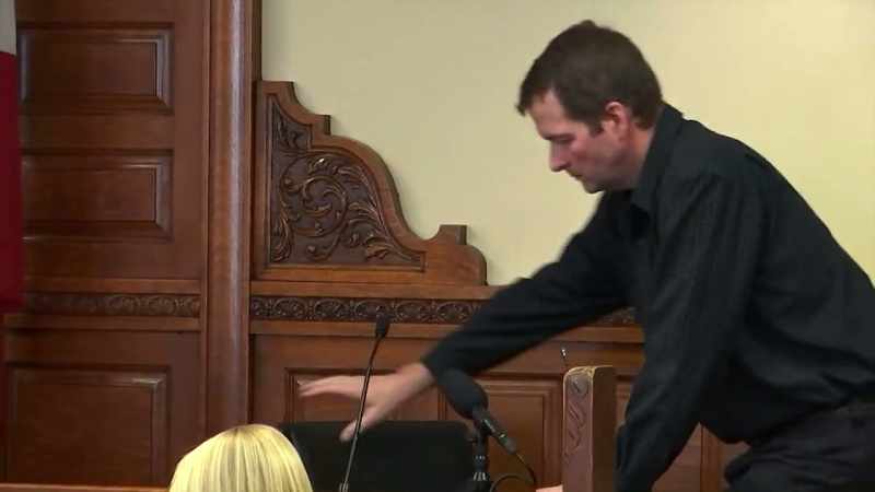 Todd Mullis on the stand in his own defense