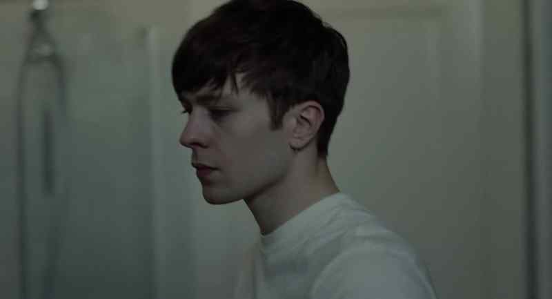 [toilet flushing]