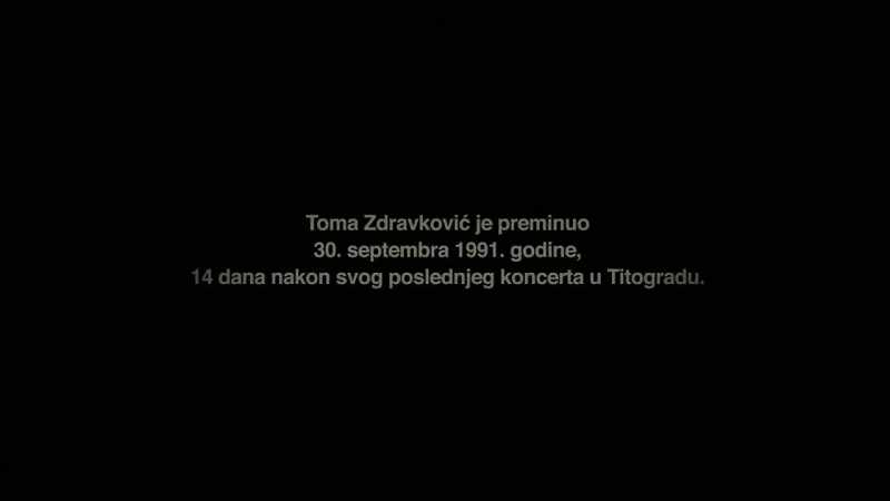 Toma Zdravković died on September 30, 1991