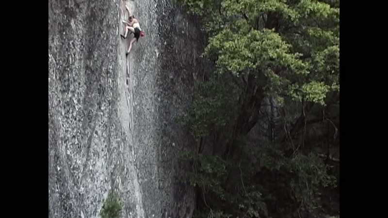 Tommy jumped right back into climbing