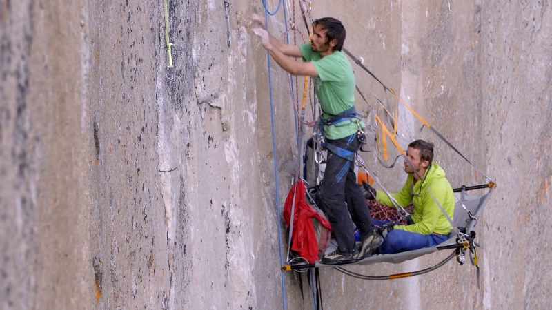 Tommy sets up his belay