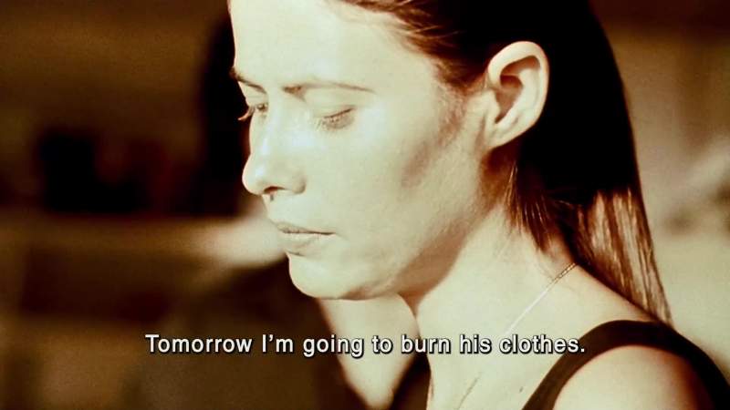 Tomorrow I'm going to burn his clothes
