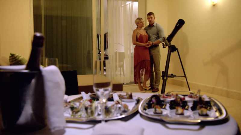 Tonight, I figured we could have a romantic dinner, and stargaze. Open
