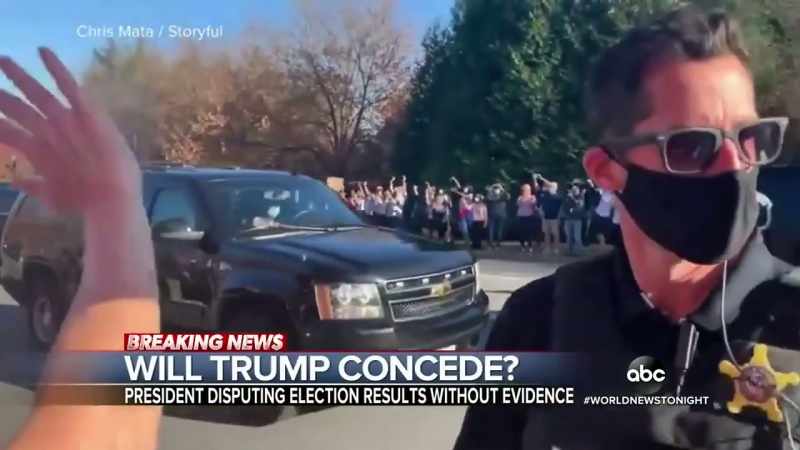 Tonight, President Trump refusing to admit defeat