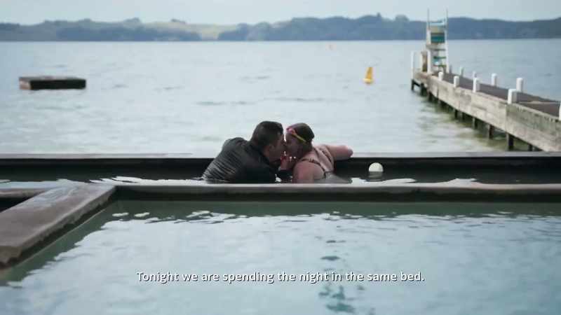 Tonight we're spending the night in the same bed