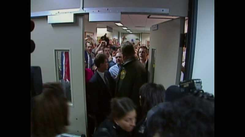 [Toobin] They started banging on the doors