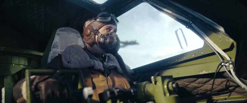Top turret to pilot. JU-88s going away