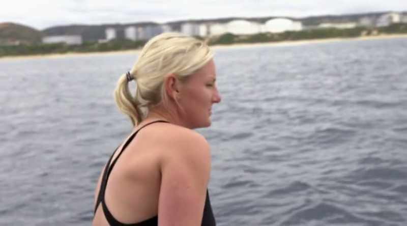 Towner is an old hand at diving with great whites