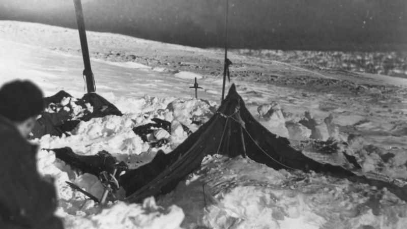 Tracks showed they fled down the mountain