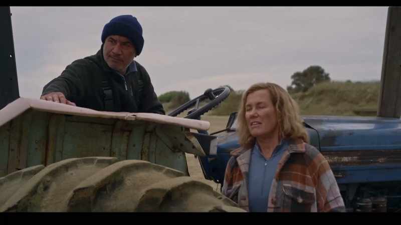 (tractor stops)