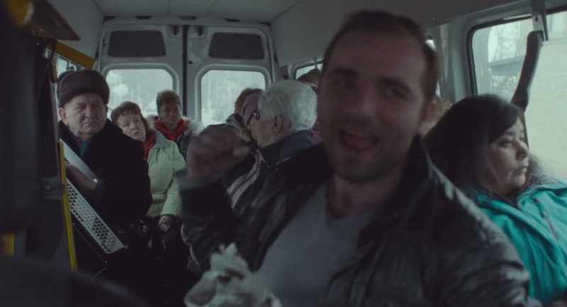 [Tracy] Drive! - [Grandpa yells in Russian]